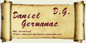 Daniel Germanac vizit kartica